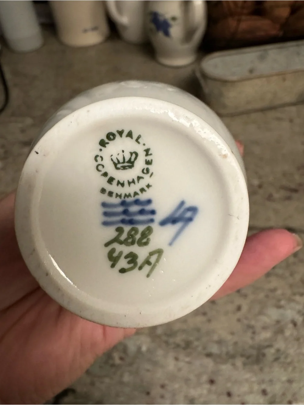 Royal Copenhagen Blackberry Branch Bud Vase